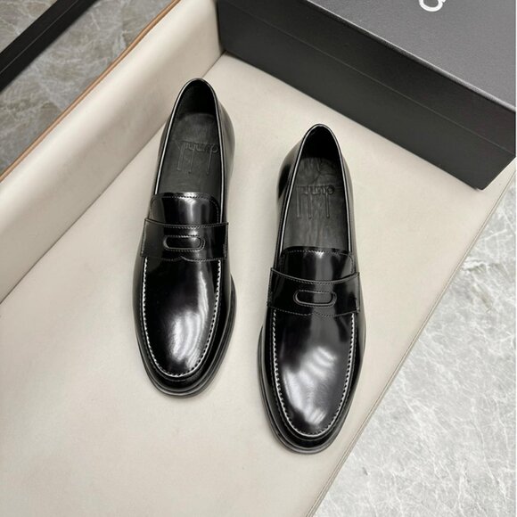 Dunhill Mens Classic Business Leather Shoes Black main image 6